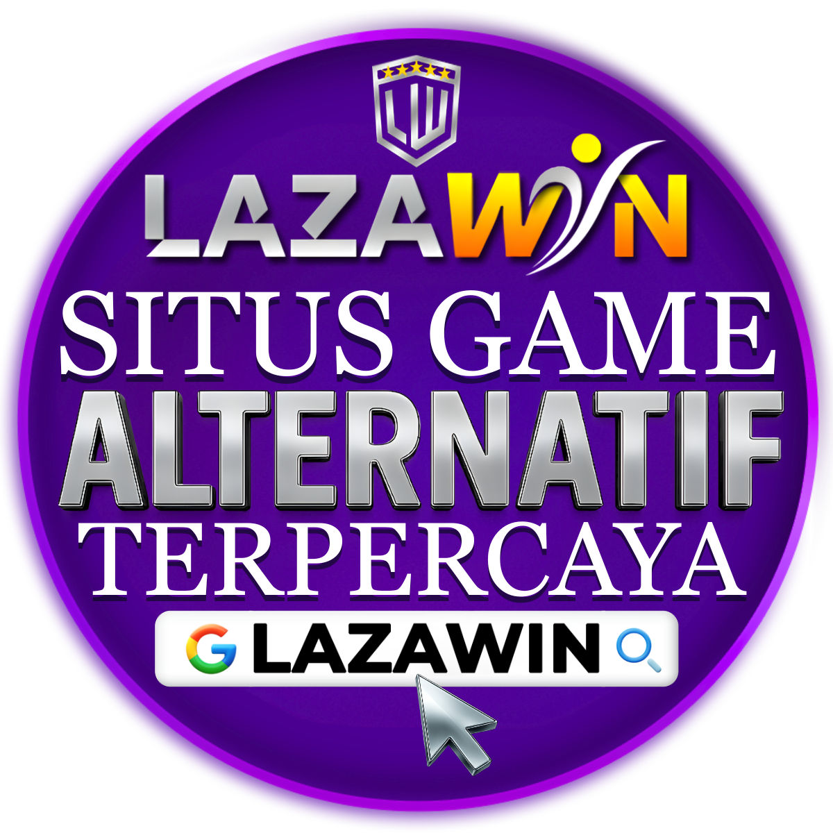 LAZAWIN Logo Resmi - Pelopor Game Online QRIS 10k Stabil Indonesia